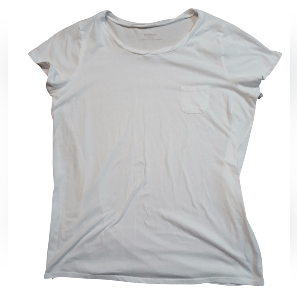 Motherhood EUC White Size XL Short Sleeve Tee